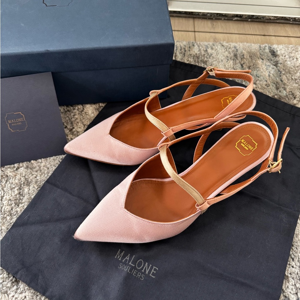 Malone Souliers Zadie Blush Pink Heels 37.5